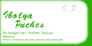 ibolya puches business card